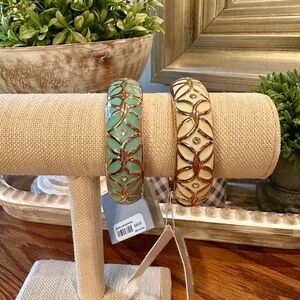 Lydell NYC Bracelet Bundle Teal & Gold, Cream & Gold